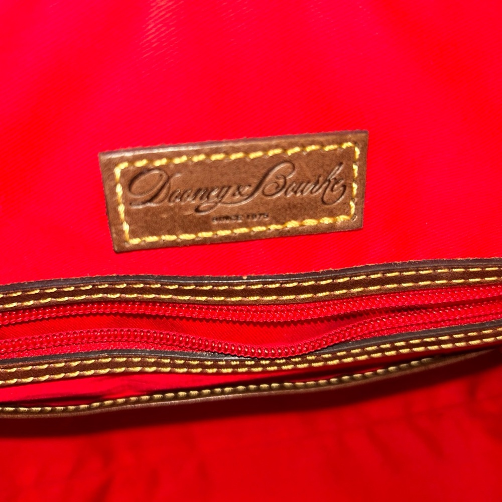 Dooney And Bourke Python Buckle Satchel With Tass… - image 8